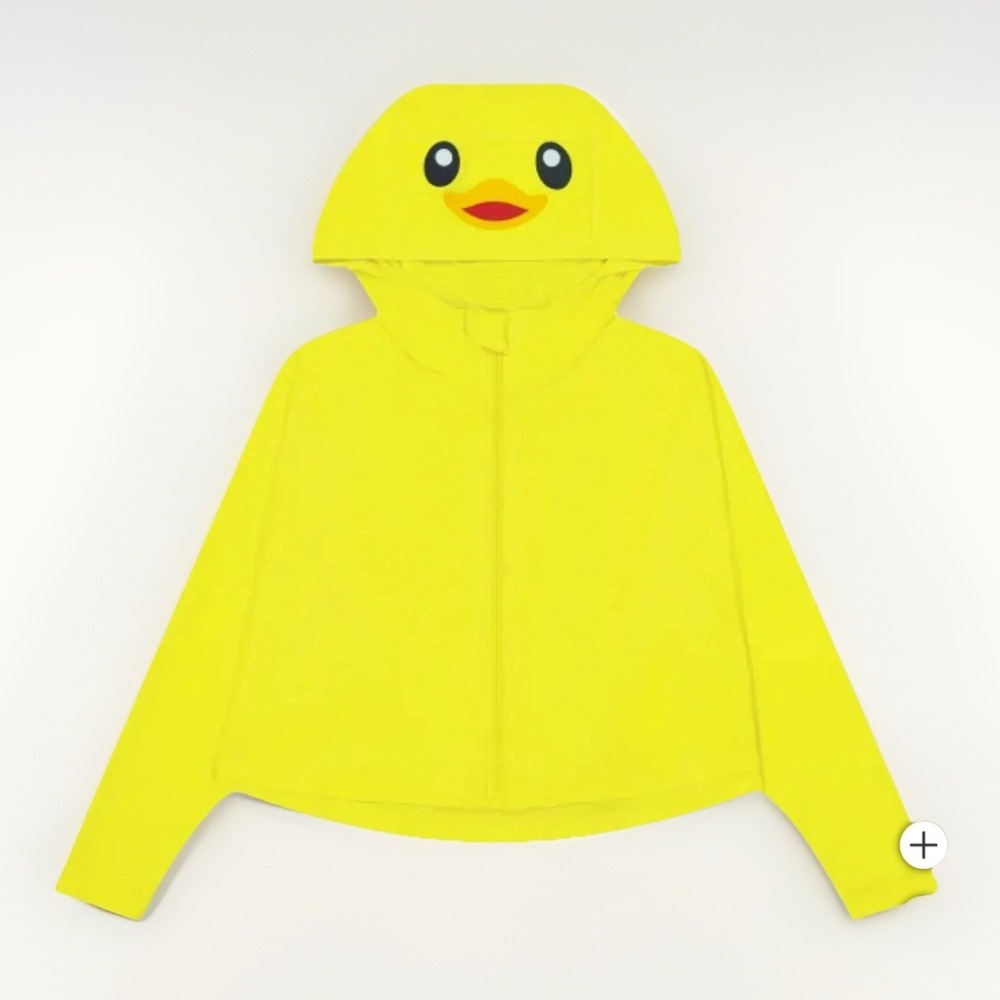 Hazel‎ + Harper UPF Swim Coverup Unisex Kids 2T-4T Yellow Duck Nylon Full Zipper
